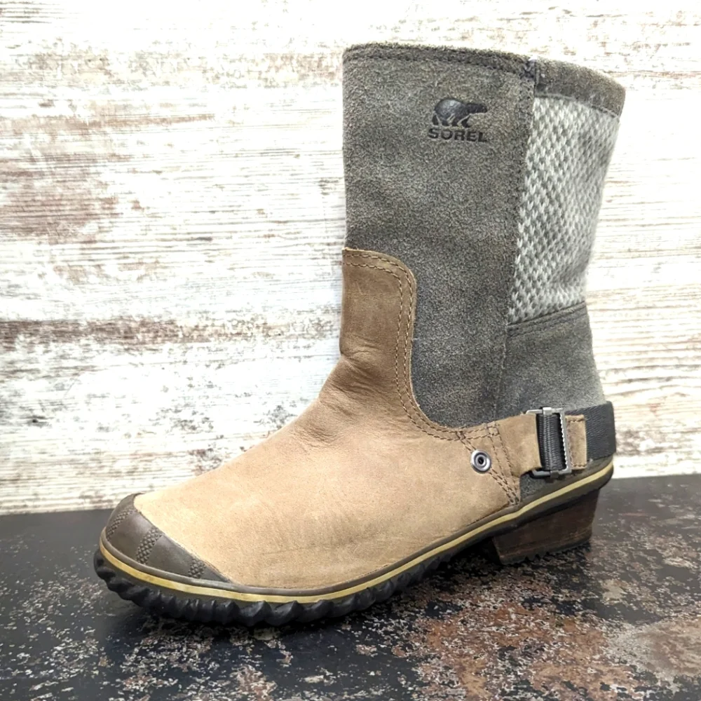 Womens Sorel SlimShortie Winter Boots Sz 7 Used Winter Cold Snow Insulated